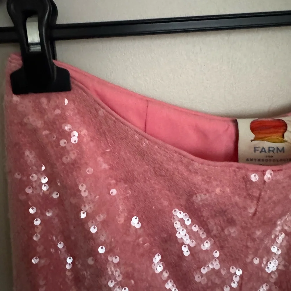 Farm Rio x Anthropologie Sequin Wide Leg Pants - Size S - BNWT - Picture 7 of 14